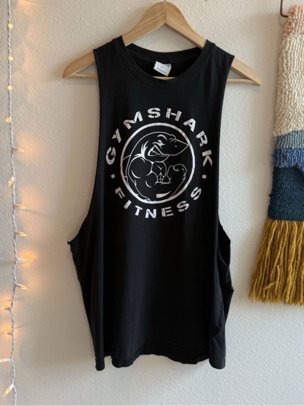 gymshark OG legacy drop arm tank worn by david laid size L